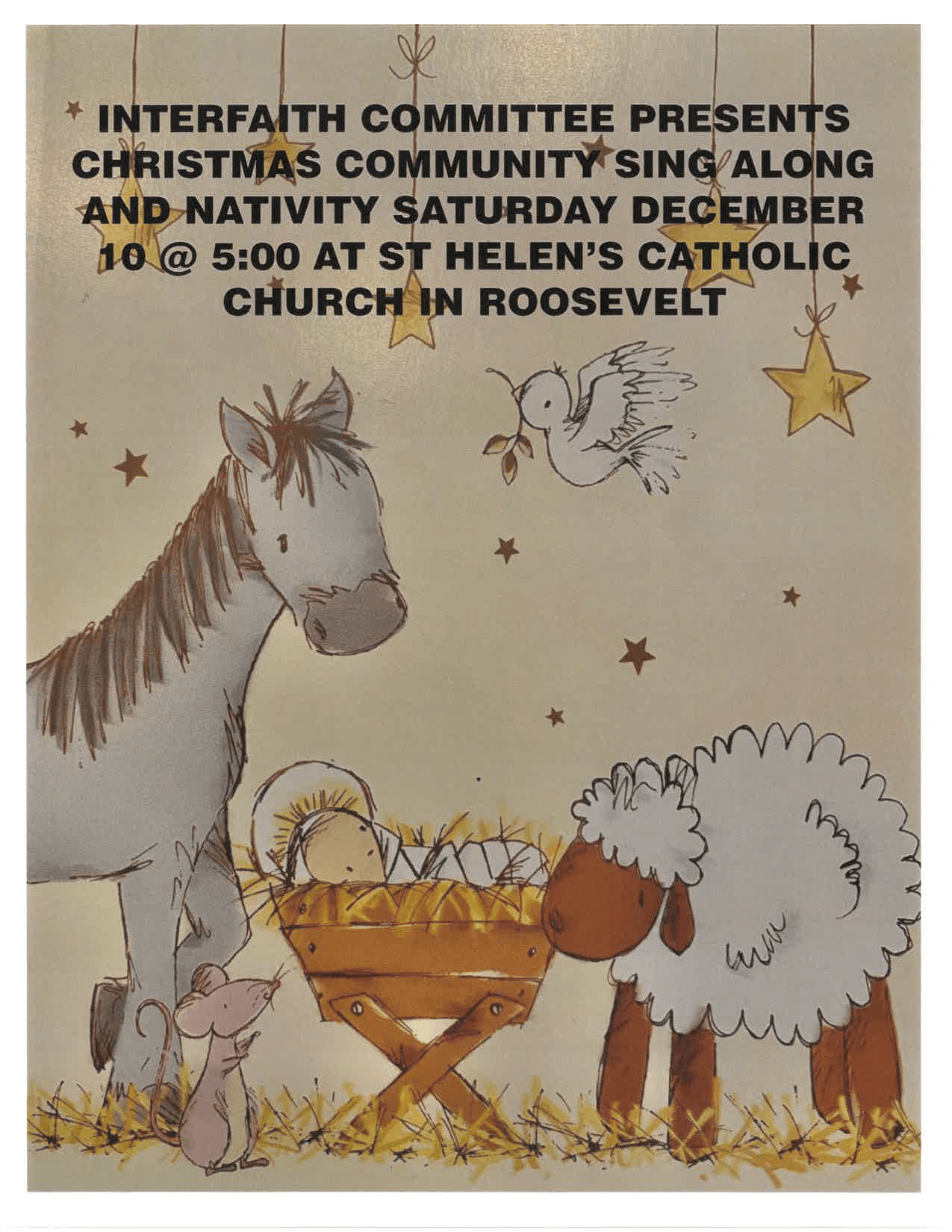 2022 Christmas Sign Along- December 10th at 5 p.m. at St. Helen's Catholic Church, 433 E 200 N 