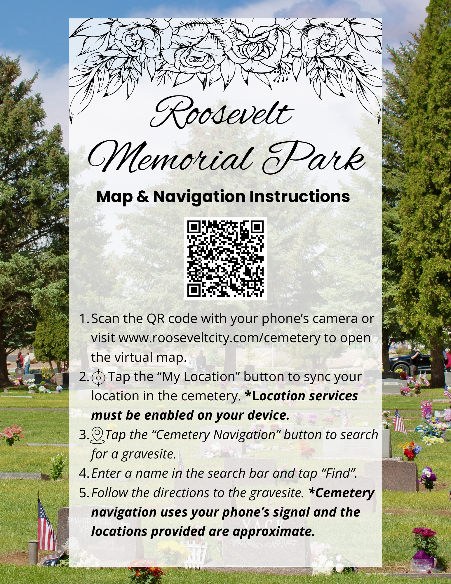 Cemetery Navigation Instructions