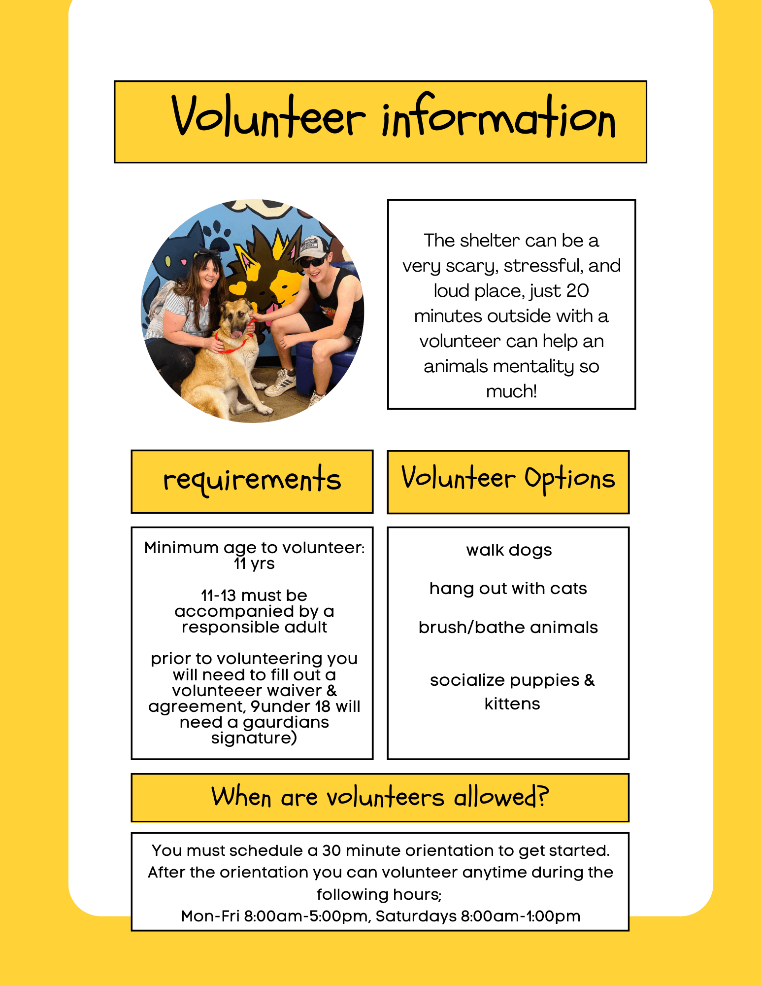 RAS Volunteer information