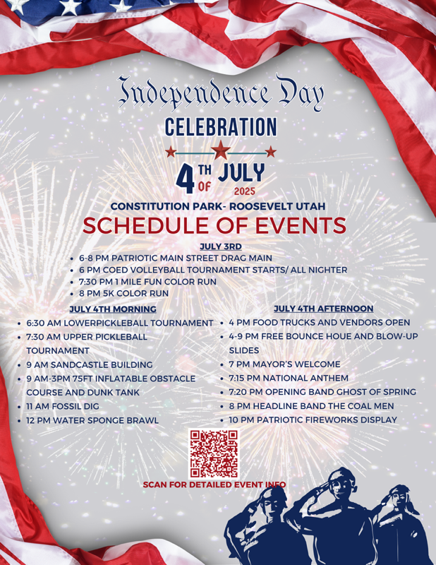 Independence Day 2025 Schedule of Events