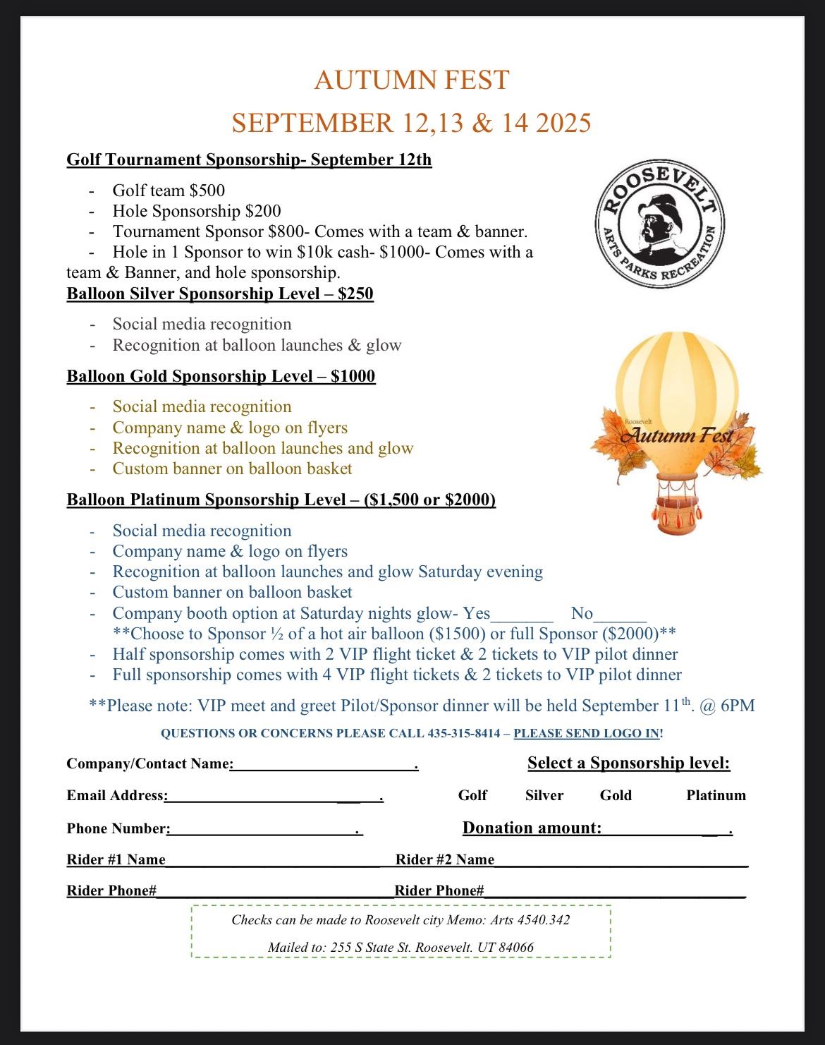 2025 autumn fest sponsor form