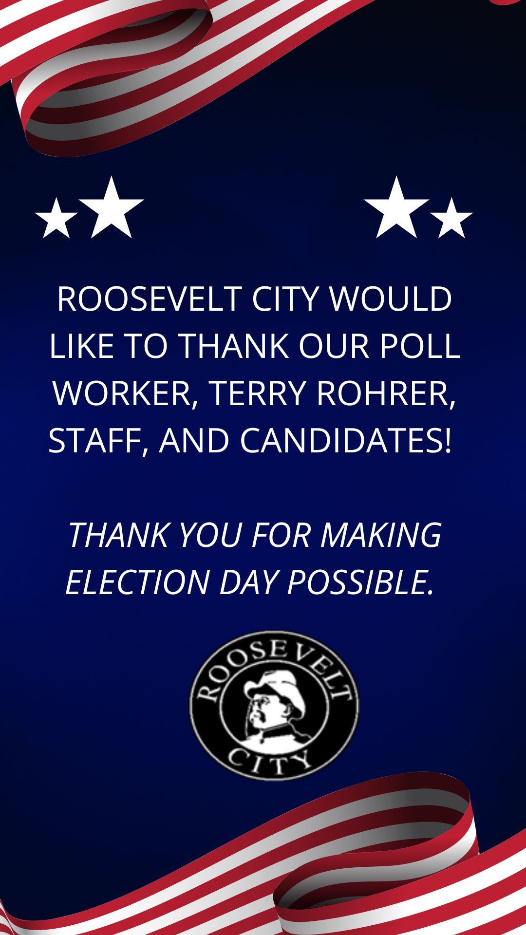 Blue and Red Bold Election Day Instagram Story