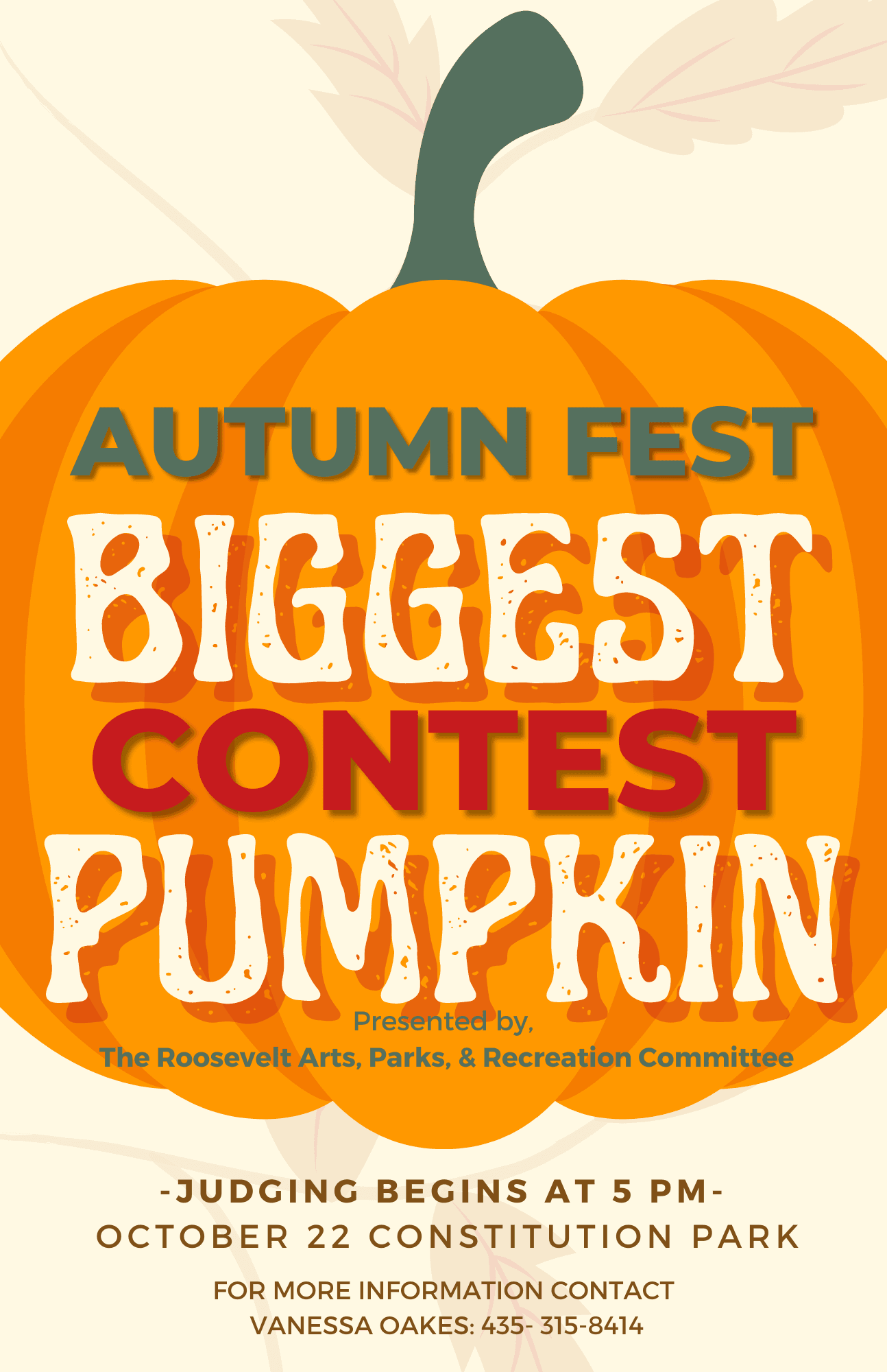 Biggest Pumpkin Contest