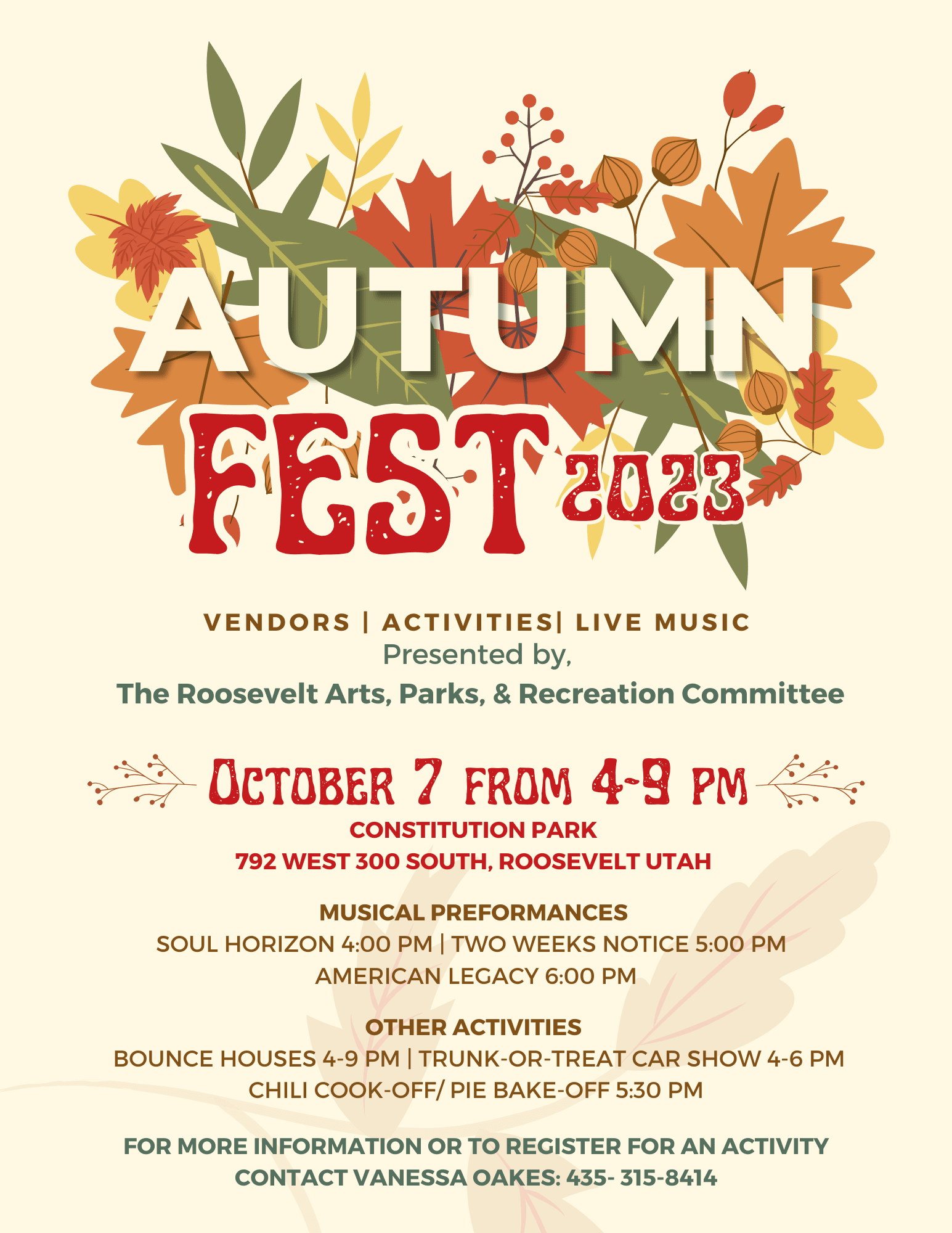 Autumn Fest Main Flyer 8.5 x 11
