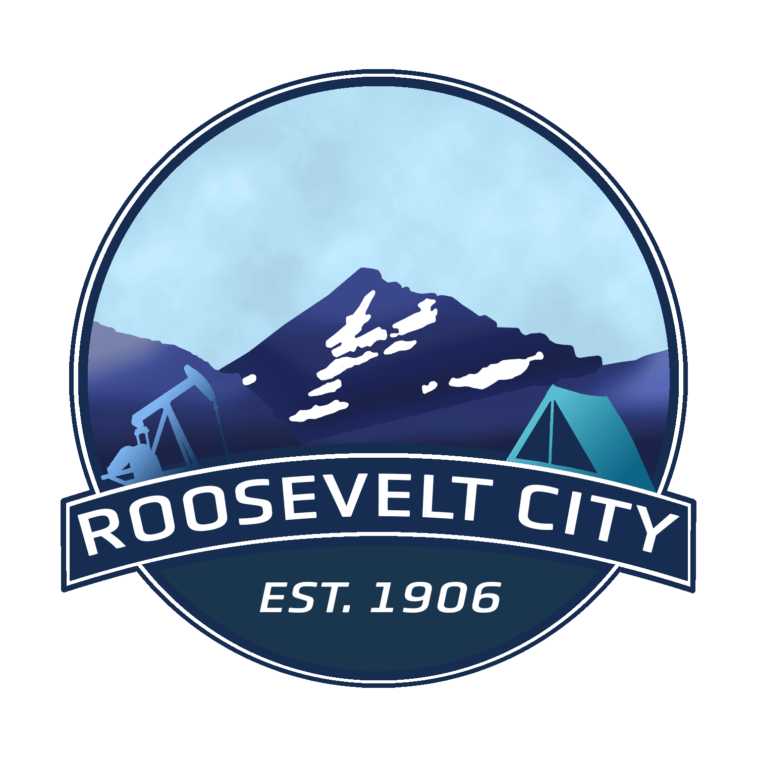 Roosevelt City Blue Logo