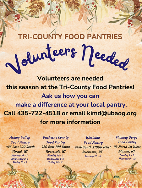 Food Pantry- Volunteers Needed