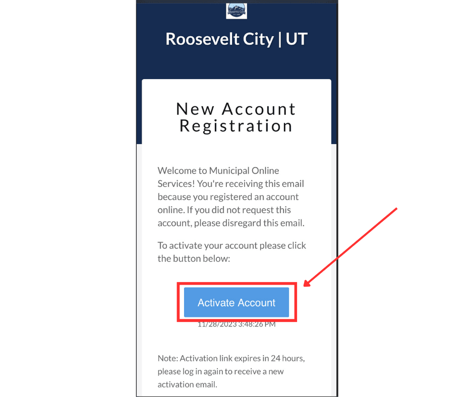 4. A verification email will be sent to the address you provided. 